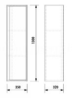 Товар: Шкаф пенал Creavit Verti 35 VE2131.01.VV подвесной Орех - фото 5 Шкаф пенал Creavit Verti 35 VE2131.01.VV подвесной Орех — фото 5, Пеналы для ванной комнаты
