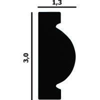 Молдинг Перфект 2000x30x13 мм арт-P53 — фото 2, Молдинги