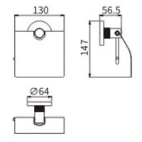 Держатель туалетной бумаги CeramaLux Antica 61207-1 с крышкой Золото — фото 2, Держатели туалетной бумаги