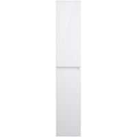 Шкаф пенал Style Line Даймонд 30 Люкс Plus подвесной Белый глянец — фото 2, Мебель для ванной