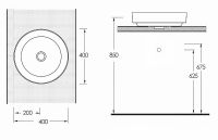 Раковина-чаша beWash Alster 40 86401001 Белый глянец — фото 3, Раковины