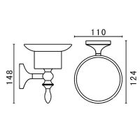 Товар: Мыльница Art&Max Bohemia AM-E-4299-Cr Хром - фото 3 Мыльница Art&Max Bohemia AM-E-4299-Cr Хром — фото 3, Мыльницы