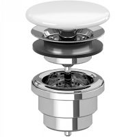 Товар: Донный клапан Villeroy&Boch 680800RW Stone White - фото 1 Донный клапан Villeroy&Boch 680800RW Stone White — фото 1, Донные клапаны