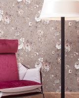 Обои Solo Bohemia E102511 Винил на флизелине (1,06*10) Коричневый, Цветы — фото 3, Обои для стен