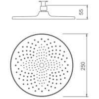 Верхний душ Splenka S451.51 Хром — фото 3, Верхние души