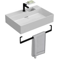 Товар: Раковина Kerama Marazzi Logica 70 LO.wb.70.1 Белая глянцевая - фото 5 Раковина Kerama Marazzi Logica 70 LO.wb.70.1 Белая глянцевая — фото 5, Раковины подвесные