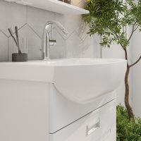 Тумба под раковину Volna Joli 70.1Y tpJOLI70.1Y-01 подвесная Белая — фото 5, Тумбы под раковину