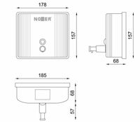Диспенсер для жидкого мыла Nofer 03004.W Белый — фото 3, Диспенсеры для жидкого мыла