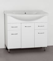 Товар: Тумба под раковину Style Line Эко Стандарт 26 Эльбрус 90 Белый глянец - фото 3 Тумба под раковину Style Line Эко Стандарт 26 Эльбрус 90 Белый глянец — фото 3, Мебель для ванной