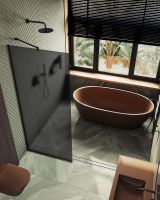 Товар: Душевая перегородка Maybah Glass MGD-682-6у 1090x1950 в узком профиле Черный стекло графитовое матовое - фото 5 Душевая перегородка Maybah Glass MGD-682-6у 1090x1950 в узком профиле Черный стекло графитовое матовое — фото 5, Душевые перегородки