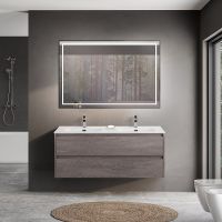 Тумба под раковину BelBagno Kraft 120 KRAFT-1200-2C-SO-2-CG подвесная Cemento Grigio — фото 13, Тумбы под раковину