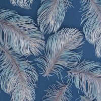 Обои Артекс Dieter Lange Avenue 10668-06 Винил на флизелине (1,06*10,05) Синий/Бежевый, Перья — фото 1, Обои для стен