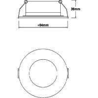 Встраиваемый светильник Crystal Lux CLT 045C1 BL IP44 Черный — фото 2, Точечные светильники