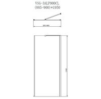 Душевой уголок Vincea Alpha 90x90 VSR-3ALP9090MT профиль Хром стекло текстурное — фото 9, Квадратные душевые уголки