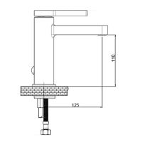 Смеситель для раковины GPD Gildo MLB165-K-S Хром Черный — фото 9, Смесители