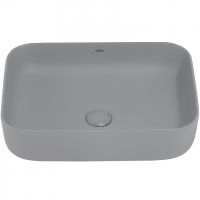 Раковина-чаша Abber Rechteck 50 AC2202MG Серая матовая — фото 2, Раковины накладные