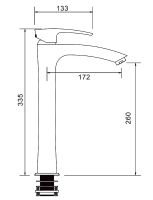 Смеситель для раковины Gappo G1007-16 Черный матовый — фото 7, Смесители для раковины