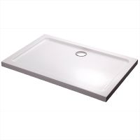 Акриловый поддон для душа Black&White Stellar Wind Slim Line 100x80 0810000 Белый — фото 1, Душевые поддоны