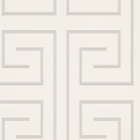 Обои Zambaiti Parati Vision 76021 Винил на флизелине (0,70*10,05) Белый/Серебряный, Геометрия — фото 1, Обои для стен