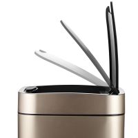 Ведро для мусора WeltWasser Rone CG 9L сенсорное 10000000878 Шампань Золото — фото 4, Мусорные ведра