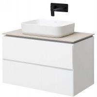 Товар: Тумба под раковину Allen Brau Infinity 85 1.21001.WM подвесная Белая матовая - фото 4 Тумба под раковину Allen Brau Infinity 85 1.21001.WM подвесная Белая матовая — фото 4, Мебель для ванной