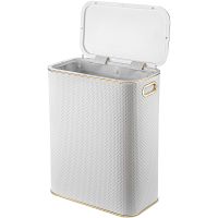 Товар: Корзина для белья Geralis PWG-B Punto Белая, кант Золото, стандартная - фото 2 Корзина для белья Geralis PWG-B Punto Белая, кант Золото, стандартная — фото 2, Корзины для белья