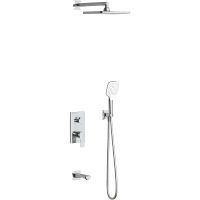 Душевая система Teska Simena AS3500 Хром — фото 1, Встраиваемые душевые комплекты