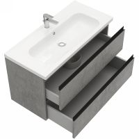 Товар: Тумба под раковину Laparet Electra 100 LE-WCAB-100-123 подвесная Хромикс серебро - фото 2 Тумба под раковину Laparet Electra 100 LE-WCAB-100-123 подвесная Хромикс серебро — фото 2, Мебель для ванной