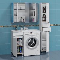 Тумба под раковину СанТа Лондон 100 224038 Белая — фото 3, Тумбы под раковину