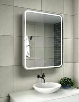 Зеркальный шкаф Relisan Angelica 600х800 Гл000024694 с подсветкой Белый — фото 2, Зеркальные шкафы в ванную