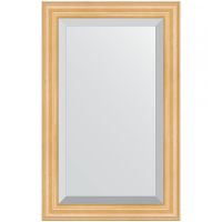 Зеркало Evoform Exclusive 81х51 BY 1133 с фацетом в багетной раме - Сосна 62 мм — фото 1, Мебель для ванной