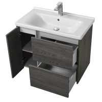 Тумба под раковину Aquaton Стоун 80 1A228201SXC80 подвесная Грецкий орех — фото 3, Тумбы под раковину