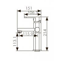 Смеситель для раковины Kaiser Sonat 34711 Хром — фото 2, Смесители