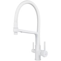 Смеситель для кухни Viko V-5604 Белый матовый — фото 1, Смесители