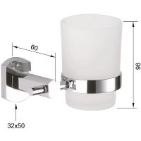 Держатель для зубных щеток Remer Forma FR15CR Хром — фото 2, Аксессуары для ванной