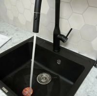 Смеситель для кухни Gappo G4398-46 Черный матовый — фото 3, Смесители для кухни