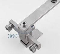 Смеситель для ванны Frap H802 F32802 универсальный Нержавеющая сталь — фото 4, Смеситель для ванны