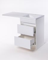 Товар: Тумба с раковиной Orange Sistema 110 R ST-110TUW+RAR Белая глянцевая - фото 7 Тумба с раковиной Orange Sistema 110 R ST-110TUW+RAR Белая глянцевая — фото 7, Тумбы с раковиной