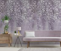 Панно Zambaiti Parati Satin Flowers IV Z66895 Винил на флизелине (3*5,1) Бежевый/Желтый/Коричневый, Цветы — фото 3, Обои для стен