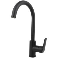 Смеситель для кухни Aquatek Вега AQ1082MB Черный матовый — фото 1, Смесители для кухни