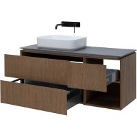 Тумба под раковину Allen Brau Infinity 120 L 1.21005.NO подвесная Дуб — фото 5, Мебель для ванной