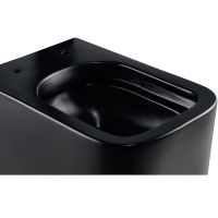 Унитаз Vincea Ultra Rimless VT1-32MB подвесной Черный матовый с сиденьем Микролифт — фото 4, Подвесные унитазы