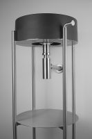 Консоль под раковину Deante Silia 36 CKS_F36A Брашированная сталь — фото 19, Мебель для ванной