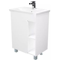 Тумба под раковину 1MarKa Nuvo 60 Белая глянцевая арт-У76055 — фото 3, Тумбы под раковину