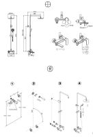 Душевая система Bravat Opal C F6125183CP-A1-RUS Хром — фото 6, Душевые стойки