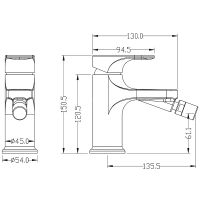 Товар: Смеситель для биде Boheme Spectre 456-MW Белый матовый - фото 2 Смеситель для биде Boheme Spectre 456-MW Белый матовый — фото 2, Смесители