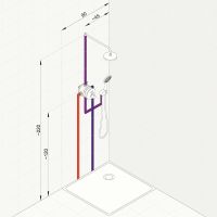 Товар: Душевая система Kludi Zenta 388320545 с термостатом Хром - фото 13 Душевая система Kludi Zenta 388320545 с термостатом Хром — фото 13, Встраиваемые душевые комплекты