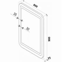Товар: Зеркало Континент Lucia 800х900 ЗЛП627 с подсветкой с сенсорным выключателем - фото 5 Зеркало Континент Lucia 800х900 ЗЛП627 с подсветкой с сенсорным выключателем — фото 5, Зеркала в ванную комнату