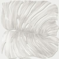 Панно Zambaiti Parati Trussardi VII 18981 Винил на флизелине (3*3) Белый/Серый, Листья — фото 1, Обои для стен