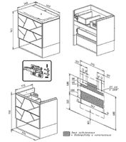 Тумба под раковину Бриклаер Кристалл 60 подвесная Софт Графит Ясень Анкор темный арт-4627125414510 — фото 6, Тумбы под раковину